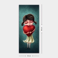 Репродукция Девушка с сердцем цена и информация | Репродукции, картины | pigu.lt