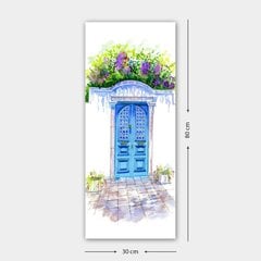 Репродукция Синие двери среди цветов цена и информация | Репродукции, картины | pigu.lt
