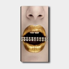 Reprodukcija Auksinės lūpos su perlais kaina ir informacija | Reprodukcijos, paveikslai | pigu.lt