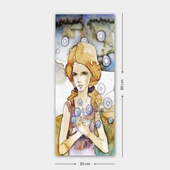 Картина из закаленного стекла Девушка цена и информация | Репродукции, картины | pigu.lt