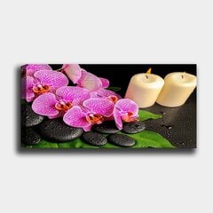 Reprodukcija Orchidėjos ir žvakės kaina ir informacija | Reprodukcijos, paveikslai | pigu.lt