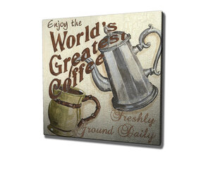 Reprodukcija World's Greatest Coffee kaina ir informacija | Reprodukcijos, paveikslai | pigu.lt