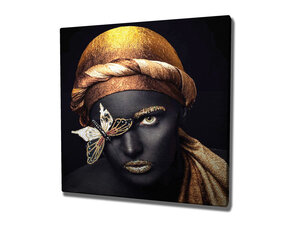 Репродукция Темнокожая женина с золотой бабочкой цена и информация | Репродукции, картины | pigu.lt