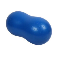 Gimnastikos kamuolys žemės riešutų formos, 90 x 40 cm, mėlynas kaina ir informacija | Gimnastikos kamuoliai | pigu.lt