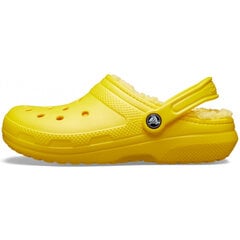 Crocs™ šlepetės moterims classic lined clog 109419, geltonos kaina ir informacija | Šlepetės moterims | pigu.lt