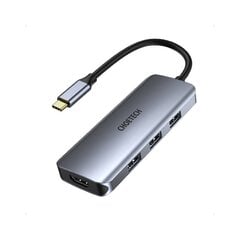 Adapteris Choetech HUB-M19 USB-C 7W1 4K PD 100W, pilkas kaina ir informacija | Adapteriai, USB šakotuvai | pigu.lt