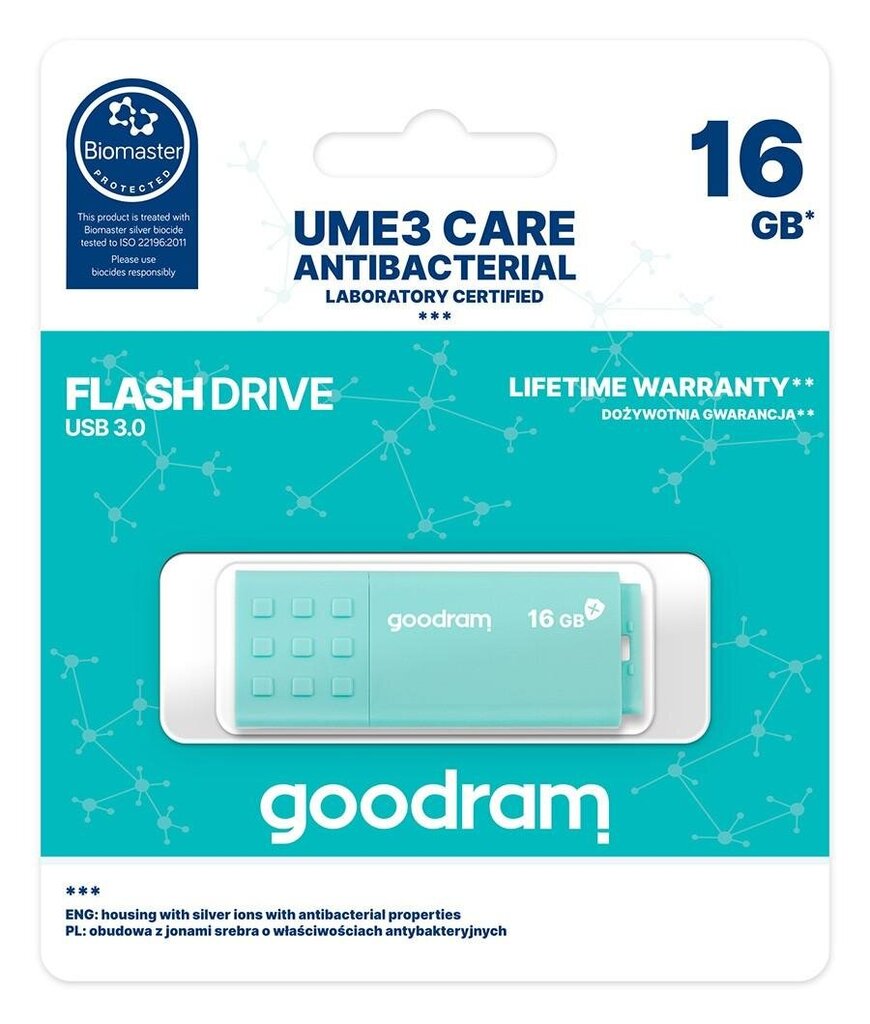 Goodram UME3 USB 3.0 16GB цена и информация | USB laikmenos | pigu.lt