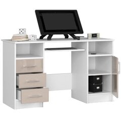 Письменный стол NORE Ana, белый цена и информация | Компьютерные, письменные столы | pigu.lt