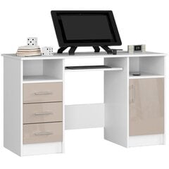 Письменный стол NORE Ana, белый цена и информация | Компьютерные, письменные столы | pigu.lt