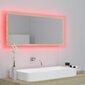 Veidrodis vidaXL LED 100, rudas kaina ir informacija | Vonios veidrodžiai | pigu.lt