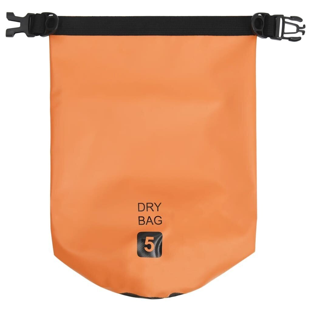 Vandeniui atsparus krepšys, oranžinis цена и информация | Vandeniui atsparūs maišai, apsiaustai nuo lietaus | pigu.lt