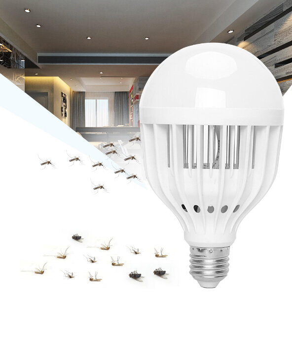 Kombinuota LED apšvietimo lempa-uodų ir mašalų gaudyklė цена и информация | Priemonės nuo uodų ir erkių | pigu.lt