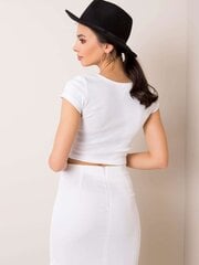 Блуза с кружевным вырезом Rue Paris, белая цена и информация | Женские блузки, рубашки | pigu.lt