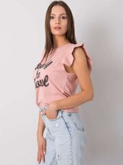 Светло-розовая блуза с красочным испанским вырезом цена и информация | Женские блузки, рубашки | pigu.lt
