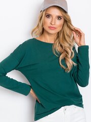 Блузка с длинными рукавами, темно-зеленая цена и информация | Женские блузки, рубашки | pigu.lt