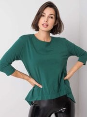 Блузка с рукавом 3/4, темно-зеленая цена и информация | Женские блузки, рубашки | pigu.lt