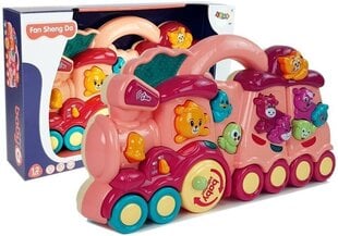 Interaktyvus traukinys vaikams Lean Toys, raudonas kaina ir informacija | Žaislai kūdikiams | pigu.lt