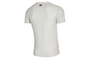 Marškinėliai vyrams 4F H4L21 TSM010, balti kaina ir informacija | Vyriški marškinėliai | pigu.lt
