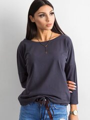 Базовая блуза с рукавом 3/4 черного цвета цена и информация | Женские блузки, рубашки | pigu.lt