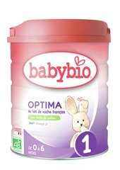 Ekologiškas pieno mišinys Optima 1 Babybio, 0 - 6 mėn., 800 g цена и информация | Ekologiškas pieno mišinys Optima 1 Babybio, 0 - 6 mėn., 800 g | pigu.lt
