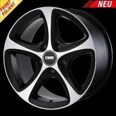 Cms C12 Diamond matt black 6.5R16 5X112/45 57.1 цена и информация | Литые диски | pigu.lt