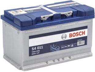 Аккумулятор Bosch 80Ah 740A S4011 цена и информация | Аккумуляторы | pigu.lt