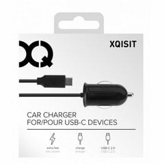 Ładowarka sam. Xqisit 2.4A USB-C 2.0 czarna|black 29288 цена и информация | Xqisit Компьютерная техника | pigu.lt