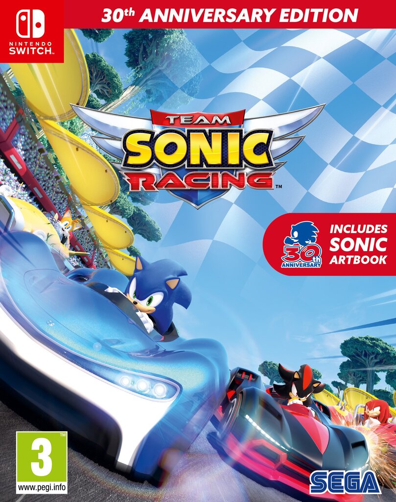 SWITCH Team Sonic Racing 30th Anniversary Edition incl. Artbook kaina ir informacija | Kompiuteriniai žaidimai | pigu.lt