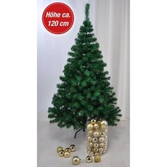 Kalėdinė eglutė su metaliniu stovu, 120 cm kaina ir informacija | Eglutės, vainikai, stovai | pigu.lt