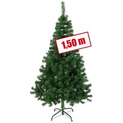 Kalėdinė eglutė su metaliniu stovu, 150 cm kaina ir informacija | Eglutės, vainikai, stovai | pigu.lt