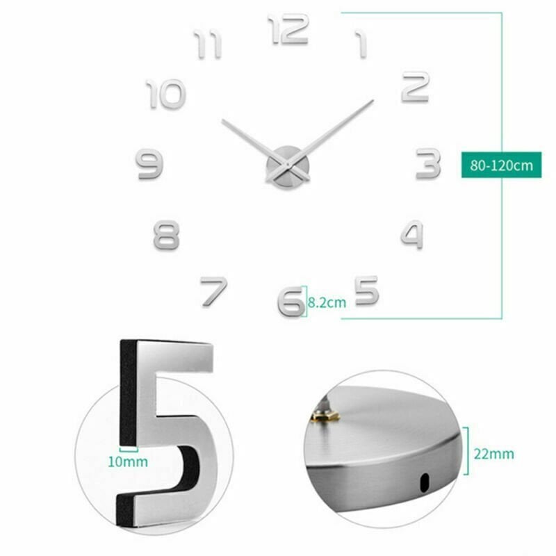 Naktį švytintis 3D sieninis laikrodis цена и информация | Laikrodžiai | pigu.lt