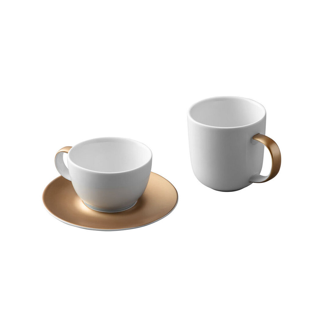 Berghoff 3 dalių kavos ir arbatos rinkinys White & Gold kaina ir informacija | Taurės, puodeliai, ąsočiai | pigu.lt