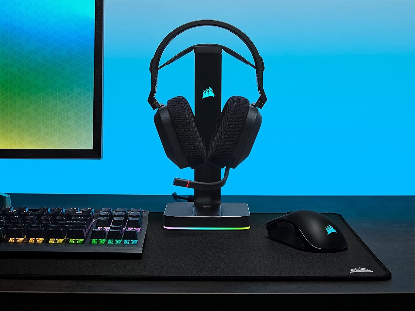 Corsair HS80 RGB Wireless Black цена и информация | Ausinės | pigu.lt