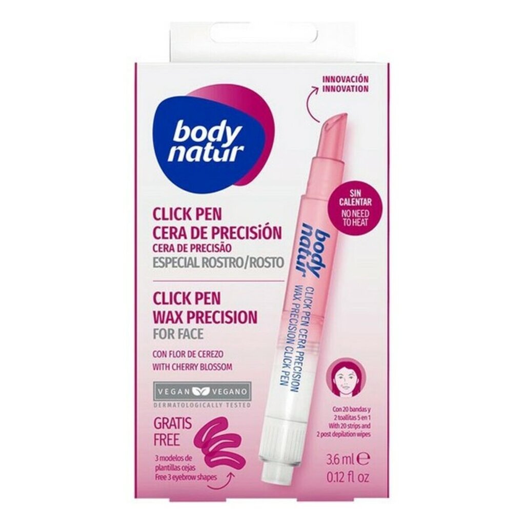 Depiliacinio vaško rašiklis veidui Body Natur, 3,6 ml цена и информация | Depiliacijos priemonės | pigu.lt