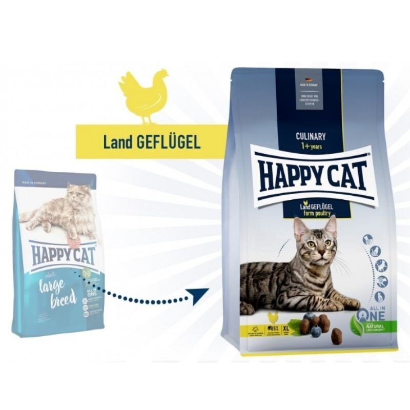 Happy Cat su paukštiena, 4 kg цена и информация | Sausas maistas katėms | pigu.lt