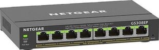 Komutatorius Netgear GS308EP-100PES kaina ir informacija | Komutatoriai (Switch) | pigu.lt