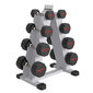 Svarmenys Proiron PRKRD03K Rubber Dumbbell, 2x3kg kaina ir informacija | Svoriai, svarmenys, štangos | pigu.lt