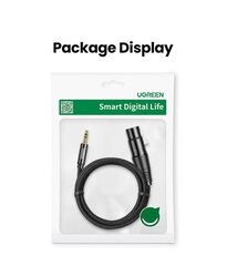 Ugreen AV131, XLR kabelis 3,5, 2 m kaina ir informacija | Kabeliai ir laidai | pigu.lt