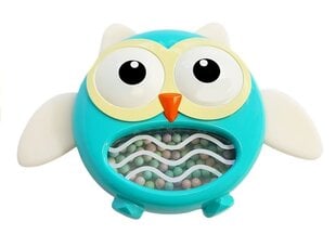 Погремушка-прорезыватель «Сова», синий цена и информация | Игрушки для малышей | pigu.lt