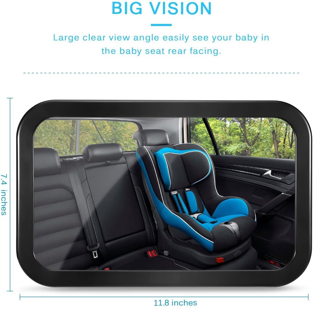 Kūdikio galinio vaizdo veidrodis Zoogi kaina ir informacija | Autokėdučių priedai | pigu.lt
