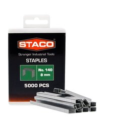 Kabės Staco 140/8mm, 5000vnt. kaina ir informacija | Mechaniniai įrankiai | pigu.lt