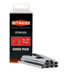 Kabės Staco 53/8mm, 5000vnt. цена и информация | Механические инструменты | pigu.lt