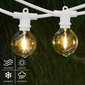 Lauko lempučių girlianda Tonro Perl, balta цена и информация | Girliandos | pigu.lt
