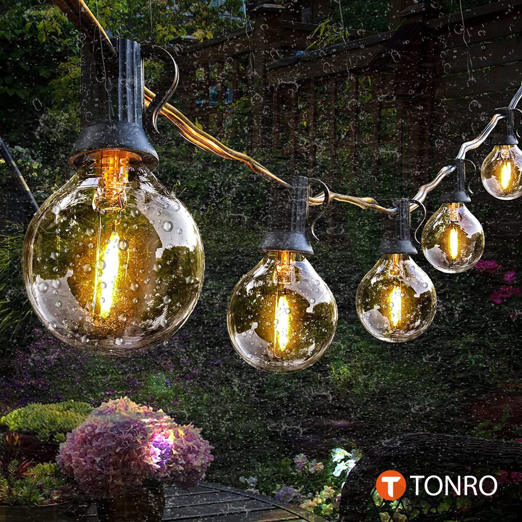 Lauko lempučių girlianda Tonro Elegance, skaidri kaina ir informacija | Girliandos | pigu.lt