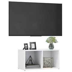 Televizoriaus spintelė, baltos spalvos, 72x35x36,5 cm kaina ir informacija | TV staliukai | pigu.lt