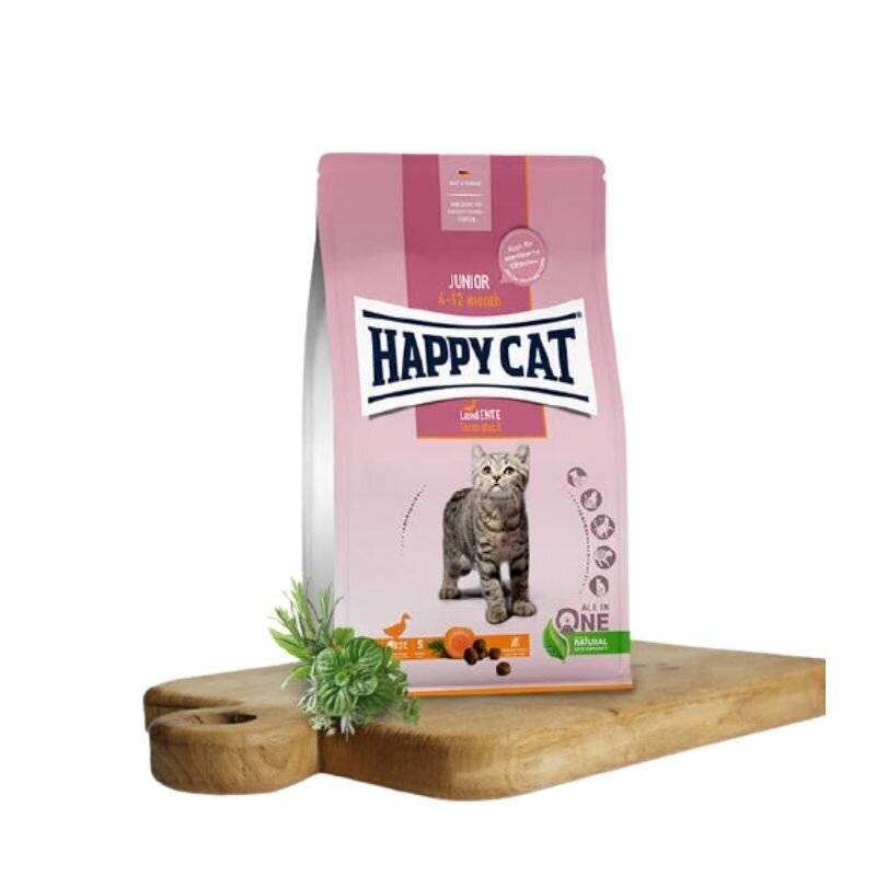 Happy Cat maistas jauniems kačiukams su antiena Junior LandEnte, 1,3 kg цена и информация | Sausas maistas katėms | pigu.lt