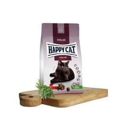 Happy Cat maistas sterilizuotoms katėms su jautiena Sterilised Voralpen Rind, 1,3 kg цена и информация | Сухой корм для кошек | pigu.lt