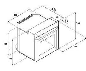 Starkke STD45WH kaina ir informacija | Orkaitės | pigu.lt