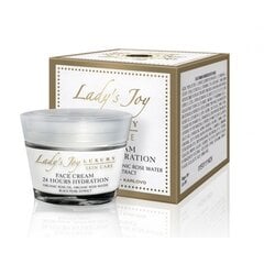 Крем для лица 24 часовая гидратация Lady's Joy Luxury с экстрактом черного жемчуга § биологически чистом розовым маслом, 50 мл цена и информация | Кремы для лица | pigu.lt