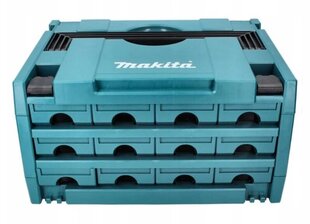 Ящик для инструментов Makita MAKSTOR. Модель 3.12 DRAWER TOWER 3-3 с 12 отделениями P-84327 цена и информация | Ящики для инструментов, держатели | pigu.lt